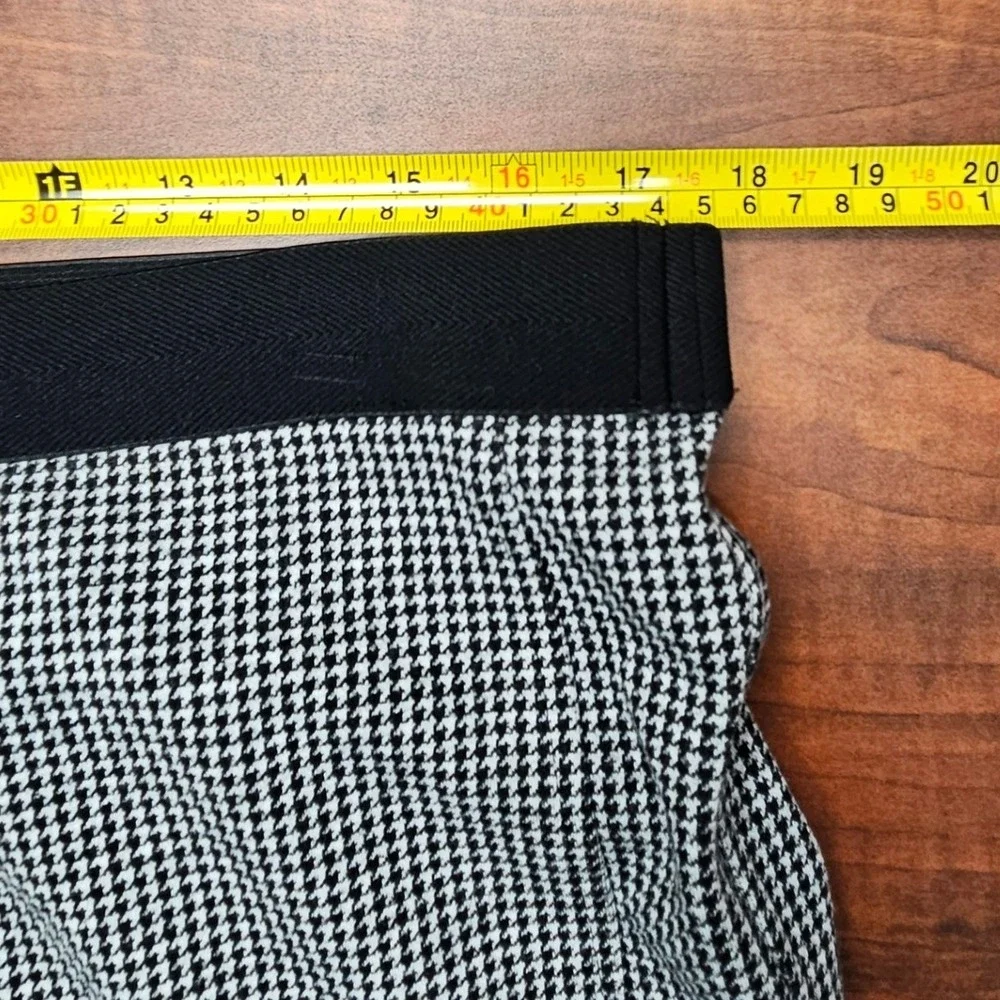 Talbots‎ Soho Ankle Pants Womens 16 Houndstooth Pull On Career Stretch Knit